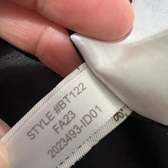 J.Crew Factory Ruffleneck shift dress Black Golden Brandy Size 8 - Picture 9 of 13